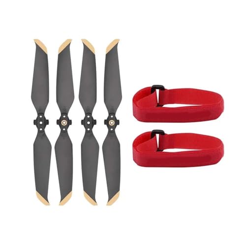 Attache hélice drone 2/2S avec cordon de serrage magique à crochet et boucle couleur or rouge