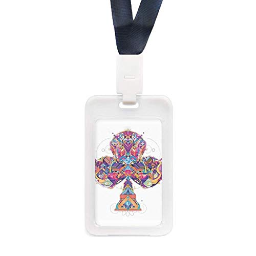 Étui de protection transparent pour cartes Motif géométrique chic