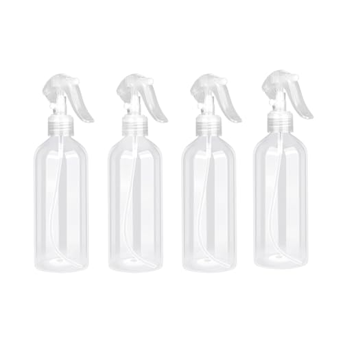 2/4個セットのトラベルスプレーボトル -詰め替え可能 ミスト噴霧器 プラスチック 、スプレーボトル ハイター対応、スプレー トリガー旅行 家庭用 クリア、 クリーニング用品 クリアトリガースプレーヘッド100ml (4個)