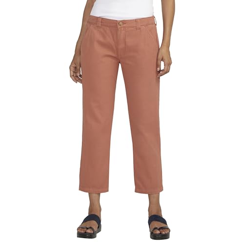 JAG Jeans Women's Chino Tailored Cropped Pants-Legacy, Chutney