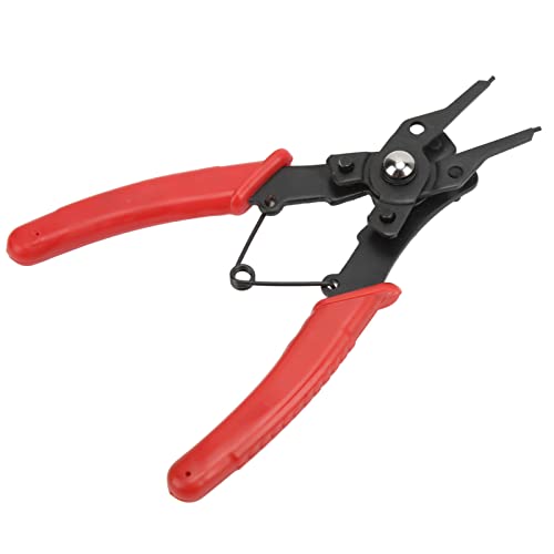 Alicates para anillos elsticos interiores y exteriores, pinza para anillos de seguridad, pinza universal para elsticos para coche, camin, cortacsped Herramienta de reparacin universal