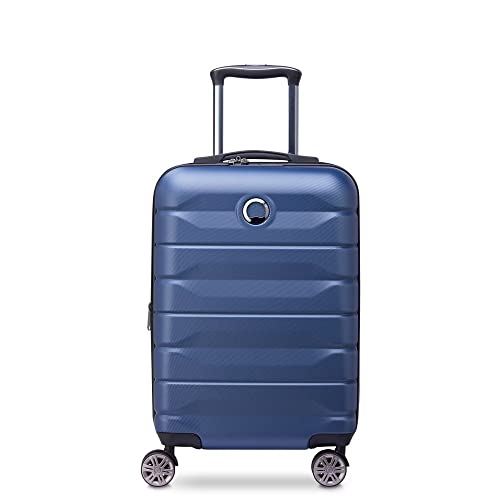 DELSEY Paris - AIR Armour - Valise Cabine Rigide Extensible - 55x35x26 cm - 42 litres - S - Bleu Nuit