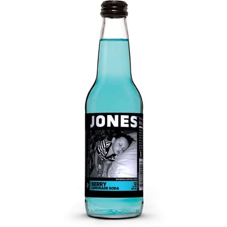 Jones Berry Lemonade Soda, 12 Ounce (24 Glass Bottles)