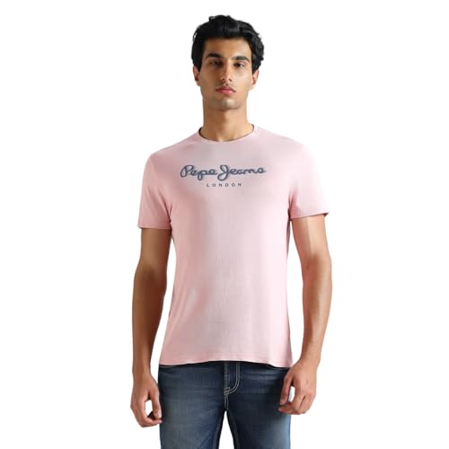 Image of Pepe Jeans Men T-Shirt|Cotton|Slim Fit