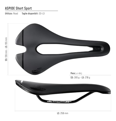 SELLE SAN MARCO ASPIDE Short Sport, SEDIE, Nero, S3 - 5