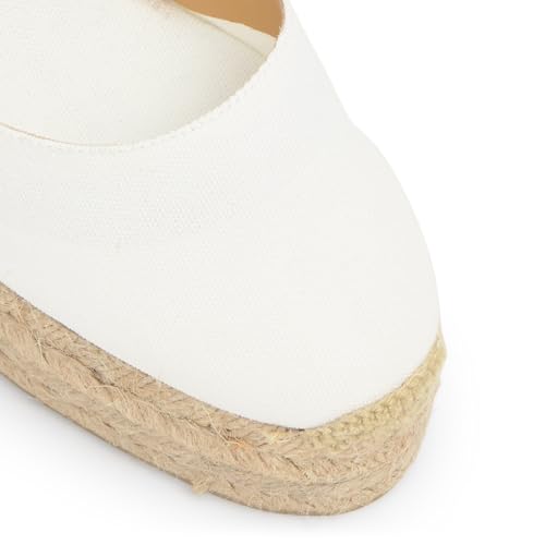 Image of CASTANER ESPADRILLES WEDGE ESPADRILLES CARINA WHITE WOMEN'S