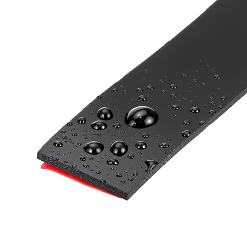 QWORK® Gummistreifen Selbstklebend, 25mm x 2mm x 2m Neopren-Dichtungsstreifen, für DIY-Projekte, Dichtungen, Abdichtungen, Bastelarbeiten