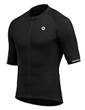 Nepest Fahrradtrikot Herren Kurzarm Radtrikot Schnell trocknendes Atmungsaktive Fahrradbekleidung für Sommer Rennrad MTB Trikots, Schwarz, L