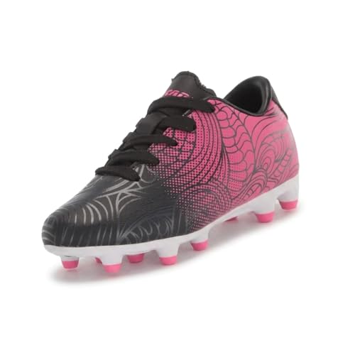 Vizari Cali Zapatos de fútbol Unisex para niños, Negro/Rosa, 21.5 cm