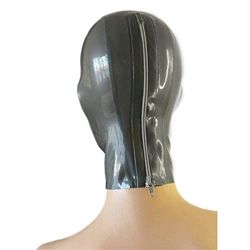 Smgzc Latex Head Cover Rubber Headmask Latex Hood Exposed Mouth Eyes For Cosplay Party Club Wear (Xl) #TOP2