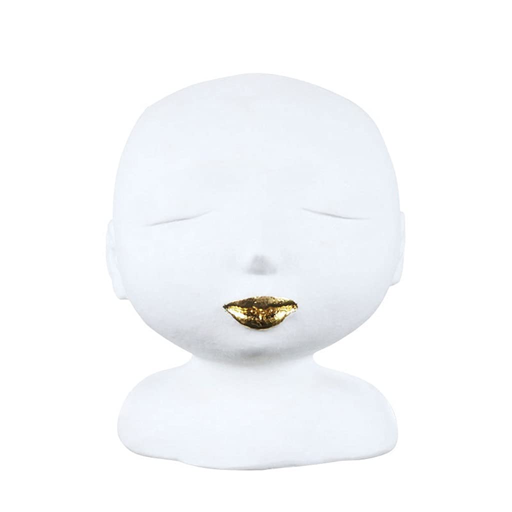 Wazon na kwiaty kreatywny ludzki avatar twarz wazon biała kompozycja kwiatowa pojemnik suchy wazon do hotelu stolik kawowy do salonu dekoracja ganku Home Decor