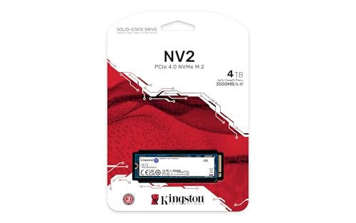 Image of Kingston NV2 4TB M.2 2280 NVMe PCIe Internal SSD Up to 2800 MB /s SNV2S /4000G