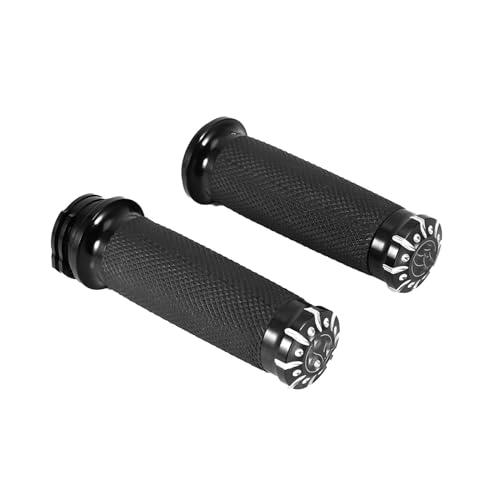 Poignées moto de 1 pouce noires pour remplacer un guidon usé