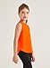 Haloumoning Girls Athletic Tank Tops Sleeveless Active Tennis Yoga Shirts Kids Qucik Dry Running Tees 5-14 Years Orange