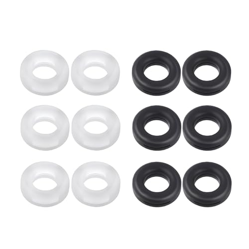 AB Max Glasses Ear Grips - Round Eyeglasses Rings Strap Silicone Holder Anti-Slip Hooks Safety Eyewear Retainer for Sunglasses Myopia or Presbyopia Glasses 6 Pairs, Multicolor, One Size