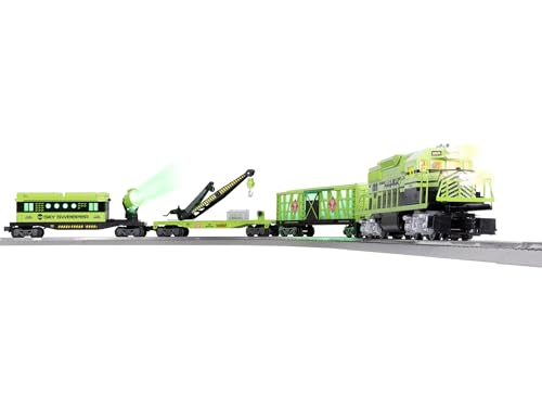 Lionel Area 51 UFO Recovery O Gauge Train Set Bluetooth 5.0 LionChief Electric Set Remote Control Train App Control FasTrack Sounds & Lights Age 14+