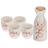 Pot à saké de style japonais : finitions soignées, bords lisses, sans danger toucher, verres et pot à saké