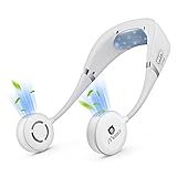 Moocii Ventilador Portatil Ventilador Cuello Aire Acondicionado de Manos Libres 3 Velocidades 6 Modos Ventilador Personal Portátil Ventilador Exterior Mini USB Recargable para el Cuello