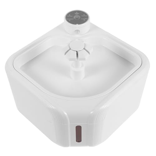 Abaodam Fuente de Agua para Mascotas Automática, Silenciosa, de Color, Compacta con Cable, Bebedero para Gatos y Perros en Interiores, Dispensador de Agua Dulce con Sensor Inteligente