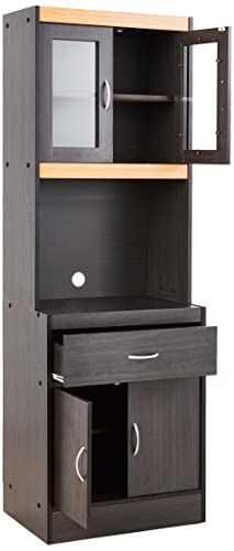 Hodedah China Cabinet, Black Beech #TOP3