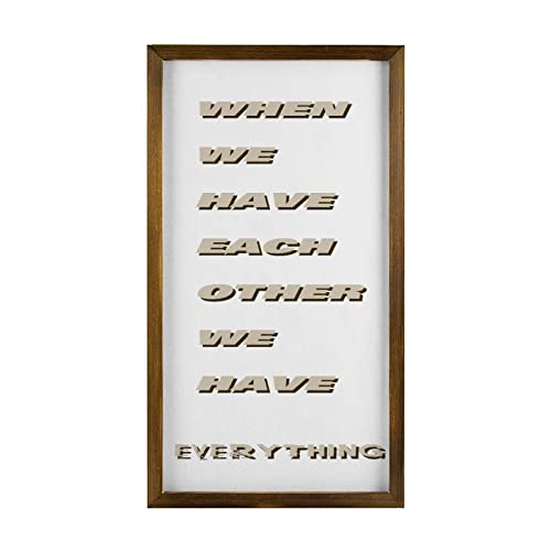 Panneau décoratif en bois rustique mural vintage 30 x 55 cm