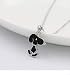 Produktbild DODO.GOGO s925 Silber Ornament Cartoon verkrustet Diamant Snoopy Hund Sterling Silber Anhänger Halskette doppelseitige