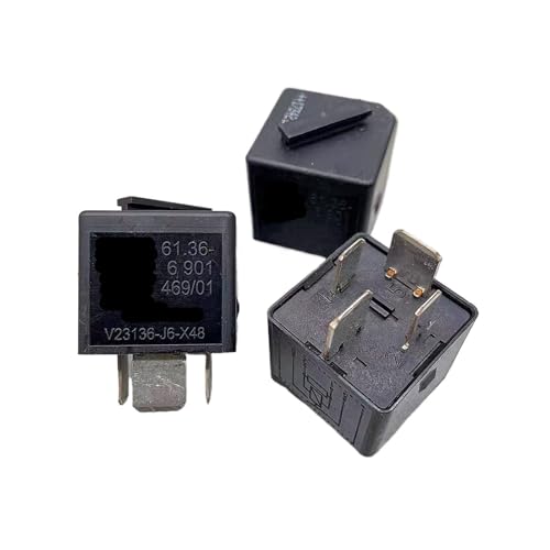 Automotive Purpose Relays V23136-J6-X48,12VDC 70A, 4-Pin Multi Use Relay - Compatible with E90 E91 E92 E93 Model, Replaces 61366901469(4pcs)