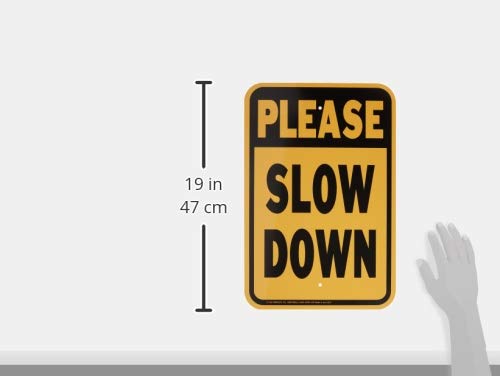 Amazon.co.jp: Hy-Ko Products-HW-304 Please Slow Down Sign、12