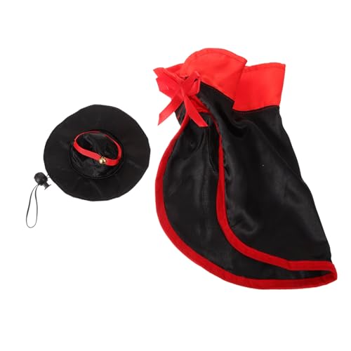 Disfraz Halloween para perro alas murciélago y diadema miniatura 6