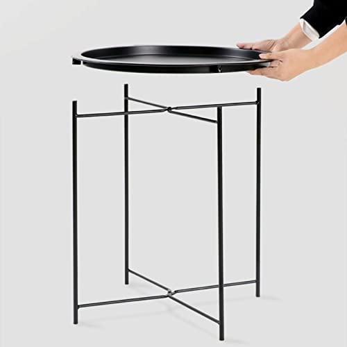 Garden 4 You ASIN End Table Outdoor Side Table, Small Patio Table Metal Side Table, Round Folding Side Table thumb #6