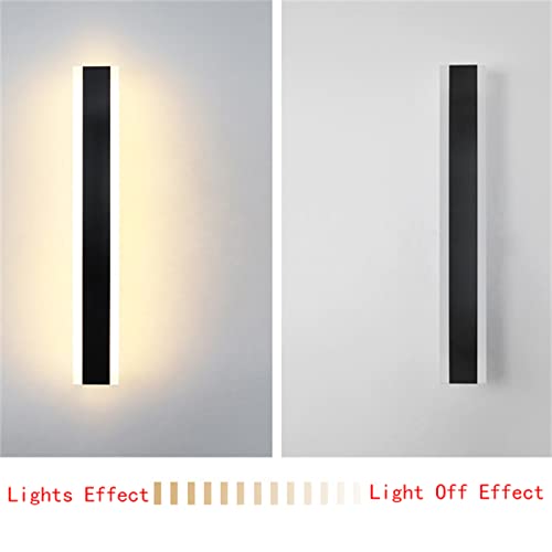 Luz de pared acrílica larga con acabado minimalista premium 5