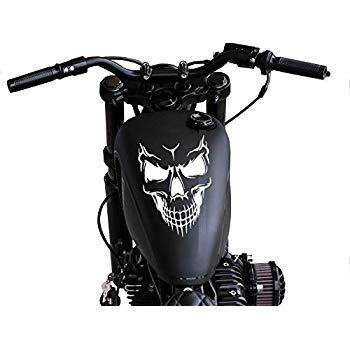 Totenkopf 13 Helmaufkleber – Aus Hochleistungsfolie, Für Helm, Auto, Motorrad