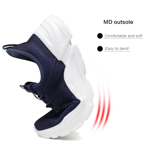 Image of Socviis Mens Slip On Running Shoes Athletic Walking Trainers Lightweight Breathable Mesh Tennis Sneakers