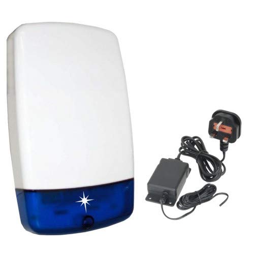 Decoy Dummy Intruder Burglar Alarm Bell Box with MAINS Flashing LED