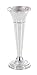 Deco 79 Aluminum Metal Flute Shaped Vase, 6
