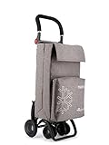 Carro Rolser de aluminio de 2/4 ruedas,para evitar cargas innecesarias. En posición de 2 ruedas para llevar detrás cuando está vacío, y empujando delante con 4 ruedas, cuando está lleno.