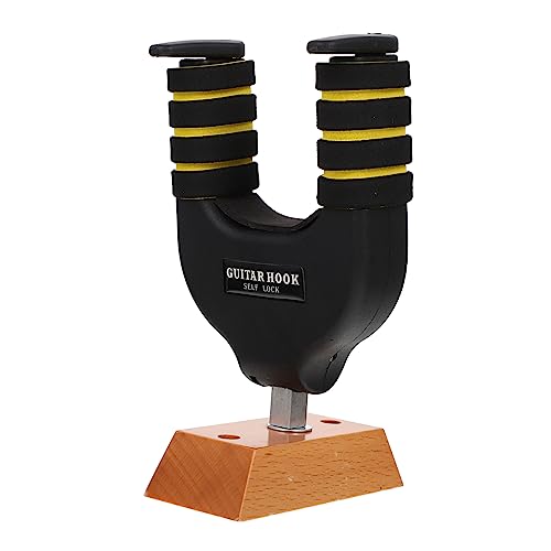 Toddmomy Guitar Wall Mount with Automatic Locking System Sturdy Base Ukulele Electric Bass Holder for Safe Storage Non Damaging Sponge Design for Acoustic String Instruments