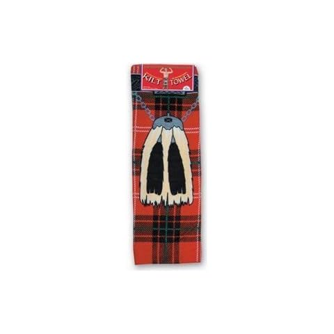 Red Tartan Beach Kilt Towel by Instakilt Cover