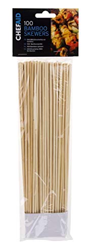 100 Bamboo Skewers Bbq Kebab Chocolate Fountain Fruit Wooden Sticks Fondue Cover