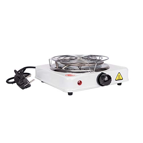 Pre&Mium Elektrischer Kohleanzünder Shisha Kohle Grill 1000 W Heizplatte Brenner E-Heater Kohlebrenner Weiss… – Bild 5