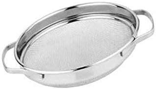 Stainless Steel Wire Mesh Puran Jali Strainer Juice Soup Filter Multi Purpose Kitchen Accessories for Home Restaurants, Hotels and Catering Services. (8 in)