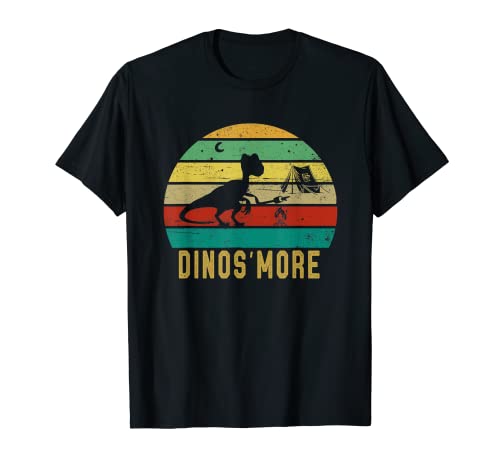Dinos'more Dinosaur Smore Lover Divertido senderismo Glamping Camiseta
