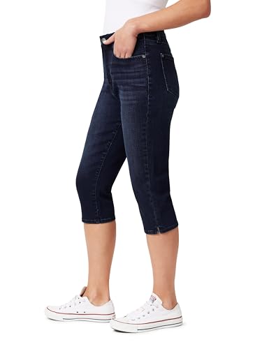 WallFlower Women's Fearless Curvy 17.5" Capri Super High-Rise Insta Vintage Juniors Jeans2