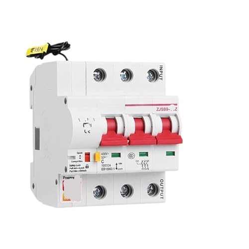Disjoncteur 3P 25A triphasé interrupteur automatique pour protection tableau électrique
