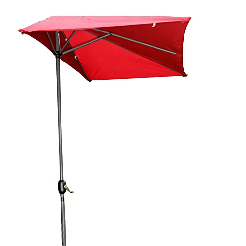 Sombrilla semicircular exterior CLSDRZC parasol jardín toldo rectangular patio