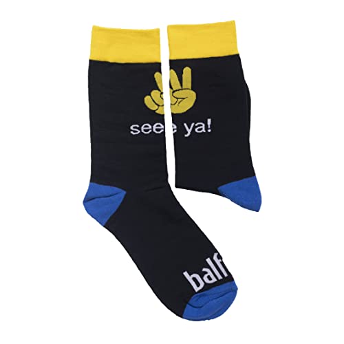 Senior Socks - Fun and Durable Cotton Crew Socks for Men and women, Imported and Machine Washable - Perfect Fit