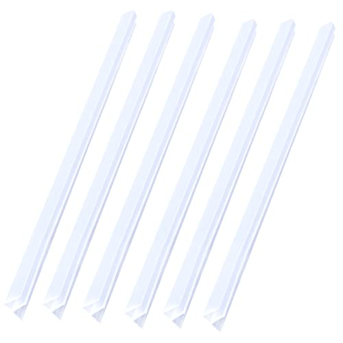 Rimikuru F型 すき間ガード シリコンゴム 隙間ガード 洗面台 シンク キッチン 水はね防止 ほこり 落下防止 防水 (F型10mm幅×長さ40cm・ 6本セット)