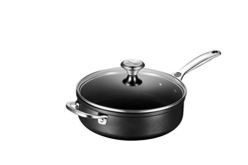 Le Creuset TNS5100-26 Toughened Nonstick Saute Pan with Glass Lid, 4-1/4-Quart