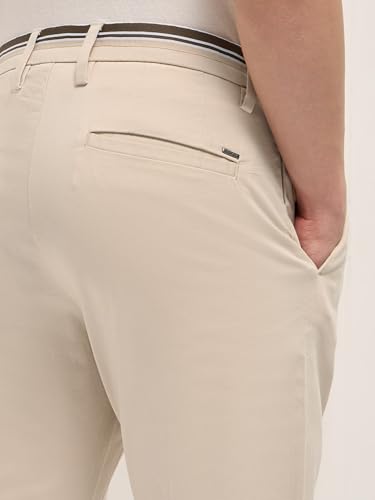 Image of Men's Grey Cotton Straight Fit Casual Trouser