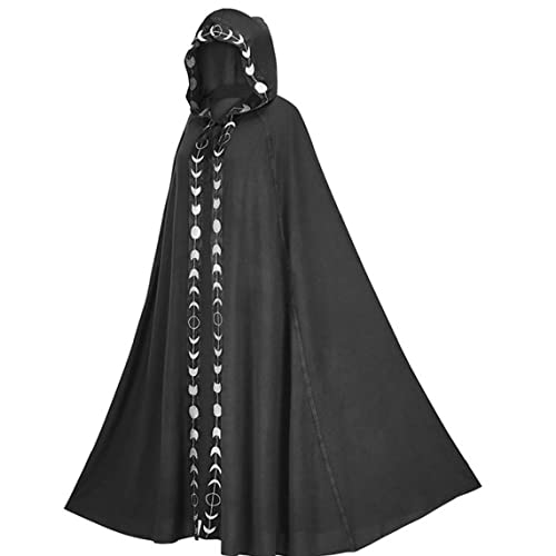 Manteau cape de cosplay noir pour incarner un sorcier lors de vos soirées à thème